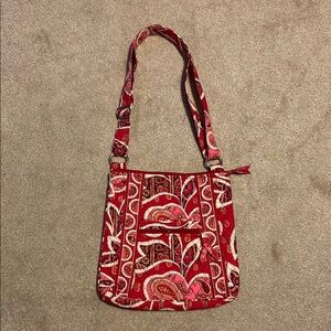 Vera Bradley Vibrant Red Paisley Crossbody Bag